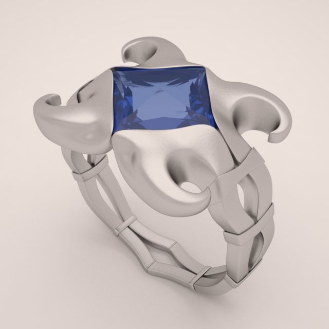 ring - the sea king Model 3D .c4d .max .obj .3ds .fbx .stl .blend 