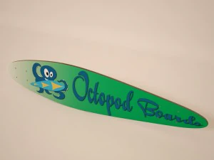 deck de longboard Modelo 3D