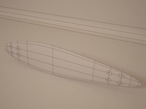 longboard deck 3D-Modell