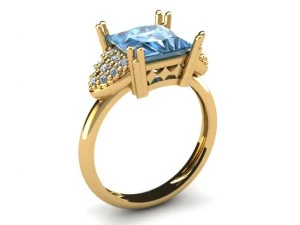 carre ring 3D Print Model