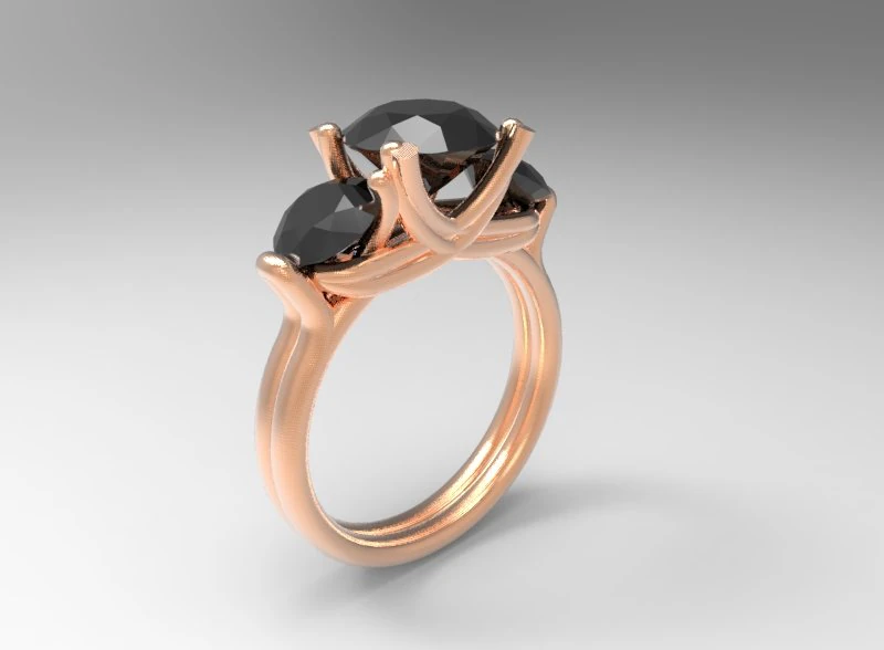 3sis1round6 ring 3D Print Model .c4d .max .obj .3ds .fbx .stl .blend 