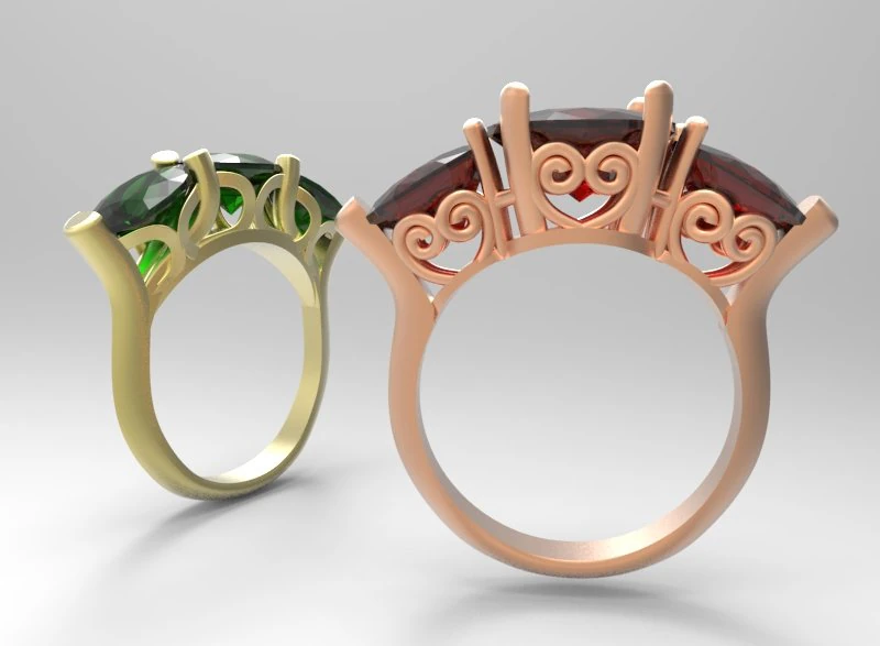 ring 10 3D Print Model .c4d .max .obj .3ds .fbx .stl .blend 