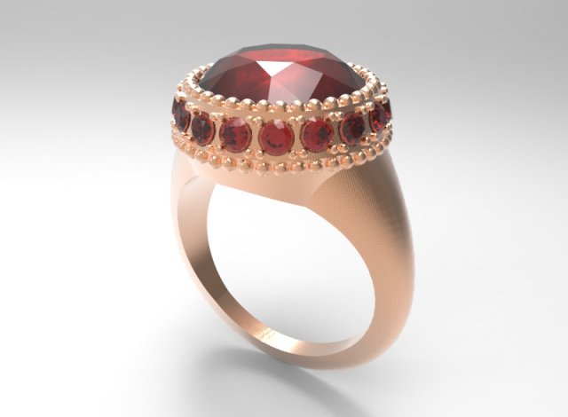 ring 14 3Dプリントモデル .c4d .max .obj .3ds .fbx .stl .blend 