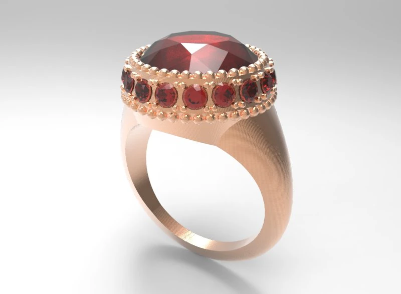 ring 14 3D Print Model .c4d .max .obj .3ds .fbx .stl .blend 