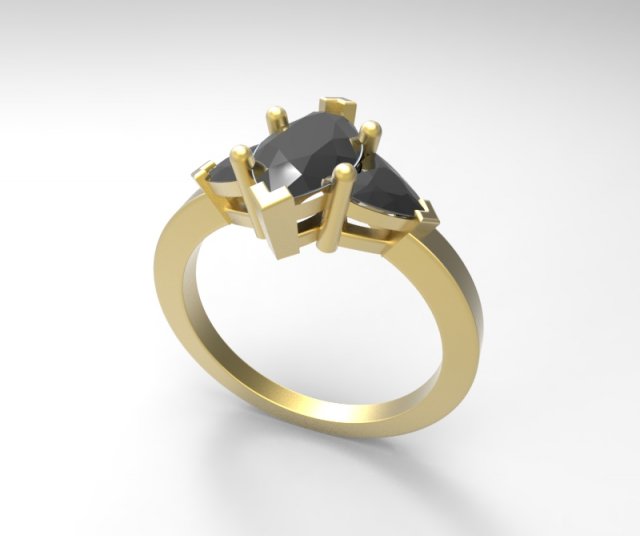 99 marquise ring 3D 打印模型 .c4d .max .obj .3ds .fbx .stl .blend 