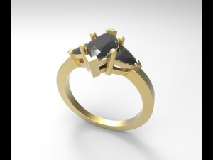 99 marquise ring 3D-Druckmodell