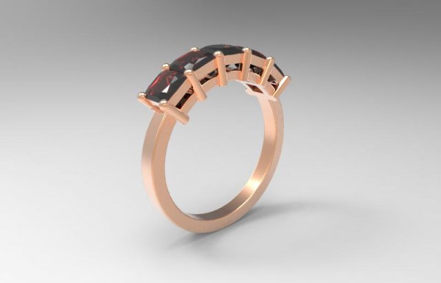 4 karat ring 3D Print Model .c4d .max .obj .3ds .fbx .lwo .lw .lws