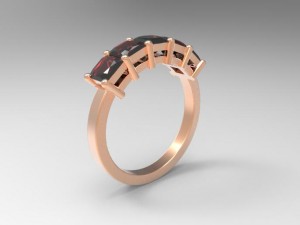 4 karat ring 3D Print Model