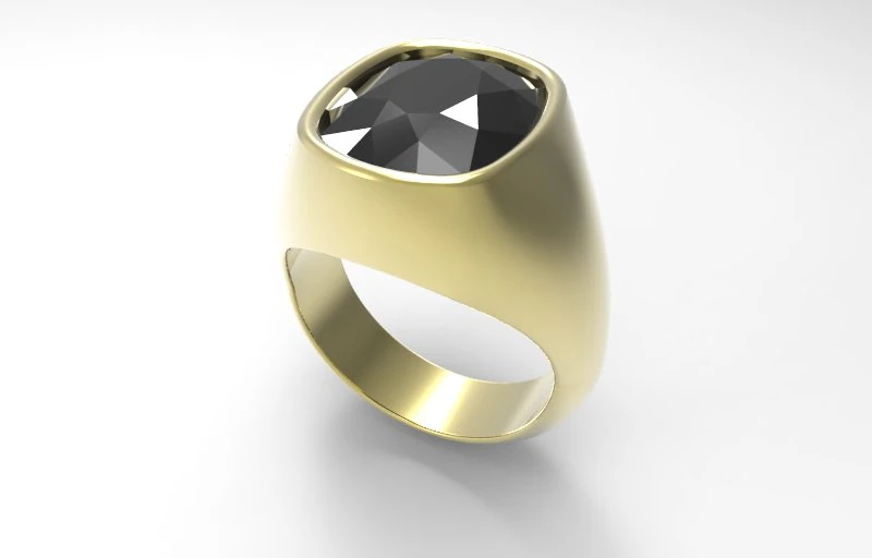 big karat ring 3D Print Model .c4d .max .obj .3ds .fbx .stl .blend 