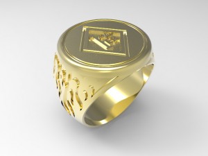 1 evro ring 3D Print Model