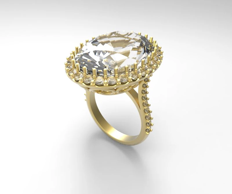 big aqua ring 3D Print Model .c4d .max .obj .3ds .fbx .stl .blend 