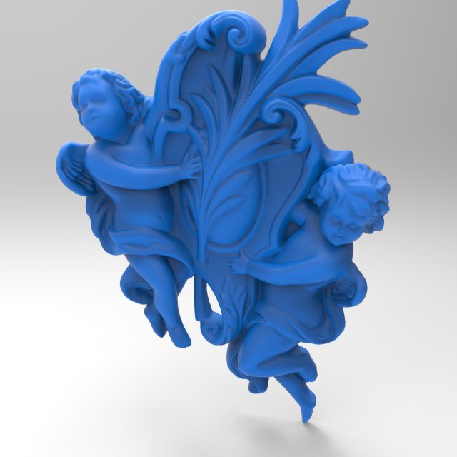 angel 3D Print Model .c4d .max .obj .3ds .fbx .stl .blend 