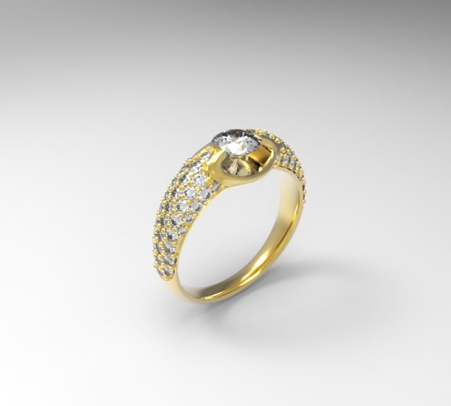 ring 01 3D-Druckmodell .c4d .max .obj .3ds .fbx .stl .blend 