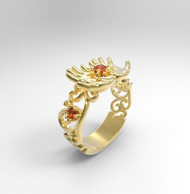 ring 03 3Dプリントモデル .c4d .max .obj .3ds .fbx .stl .blend 