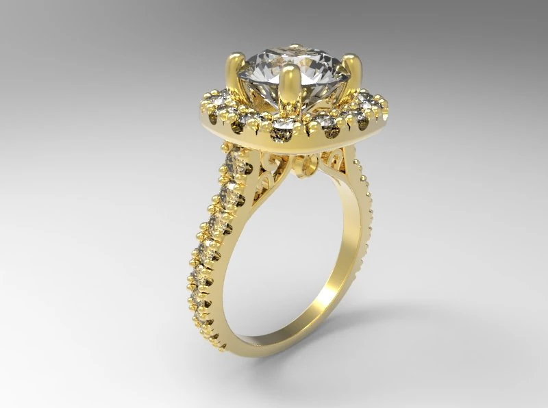 ring 115 3D Print Model .c4d .max .obj .3ds .fbx .stl .blend 