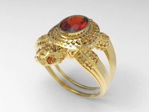 कछुए की अंगूठी कछुए की अंगूठी 3D प्रिंट मॉडल