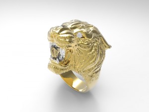 lion carrera ring 3D Print Model