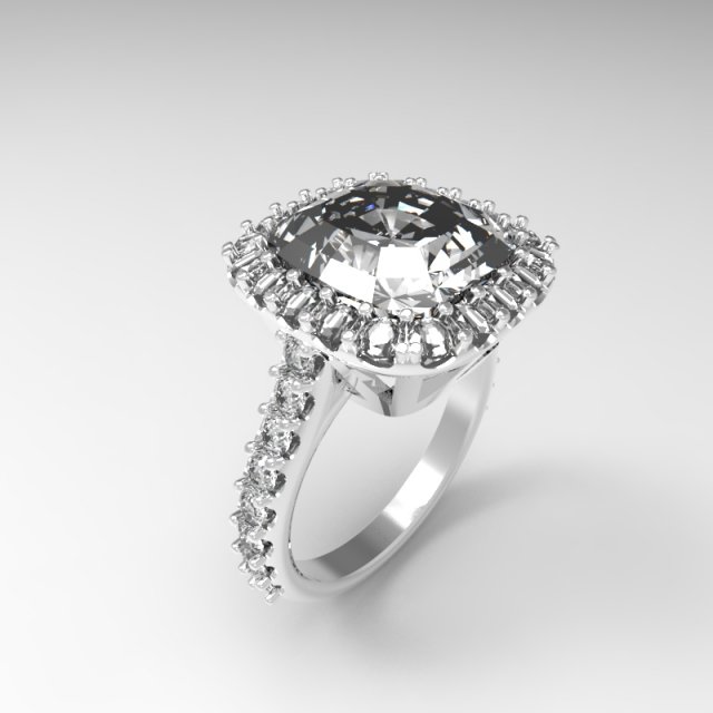 ring 1234 3Dプリントモデル .c4d .max .obj .3ds .fbx .stl .blend 