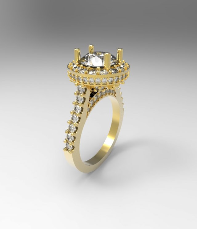cool ring 3D 프린트 모델 .c4d .max .obj .3ds .fbx .stl .blend 