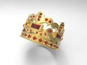 anello della corona Modello di stampa 3D