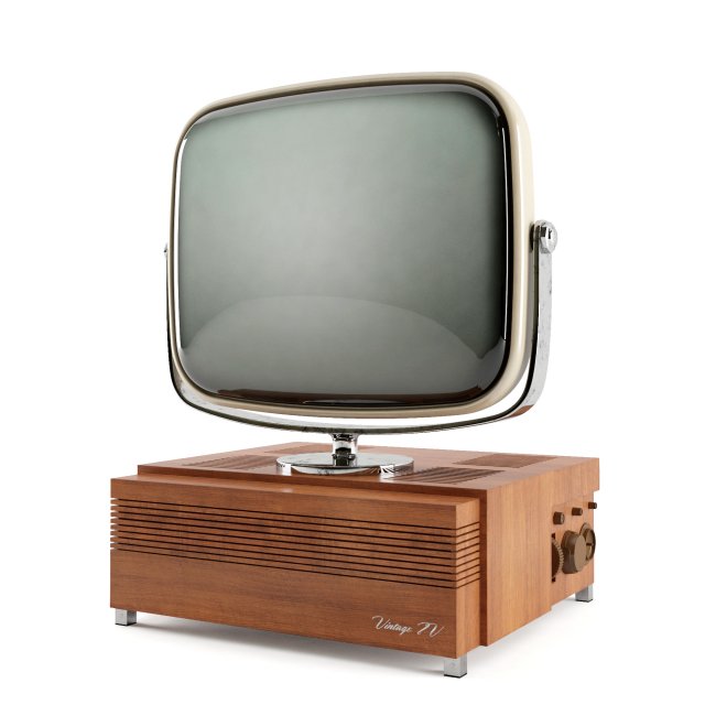 vintagetv 3D Модель .c4d .max .obj .3ds .fbx .stl .blend 