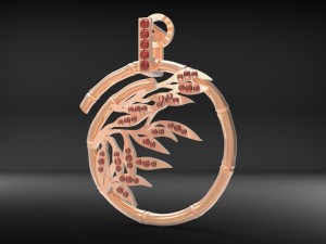 pandant bambu 3D-Druckmodell