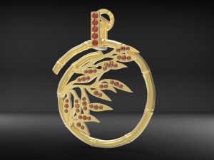 pandant bambu 3D-Druckmodell