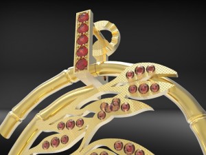 pandant bambu 3D-Druckmodell