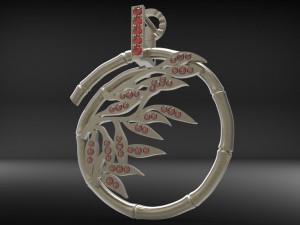 pandant bambu 3D-Druckmodell