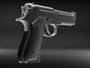 pistol 1 Modelo de Impressão 3D