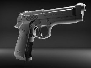 pistol 1 Modelo de Impressão 3D