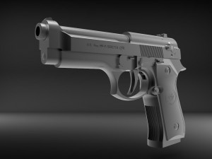 pistol 1 Modelo de Impressão 3D