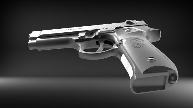 Download pistol 1 3D Model