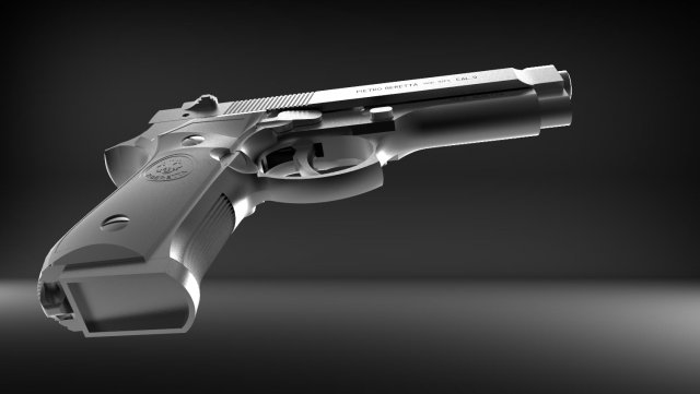 Download pistol 1 3D Model