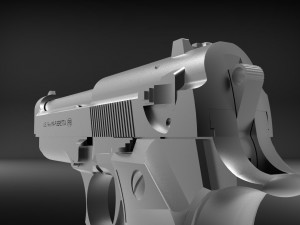 pistol 1 Modelo de Impressão 3D