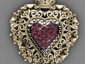 jewelry heart 3D Print Model