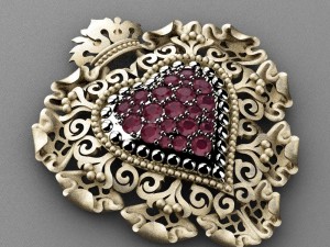 jewelry heart 3D Print Model
