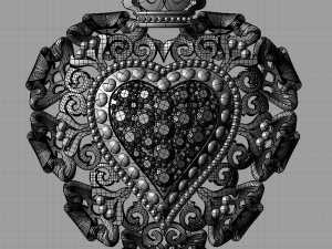 jewelry heart 3D Print Model