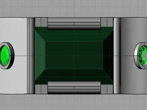 emerald octagon ring 3D मॉडल