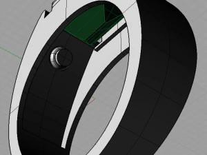 emerald octagon ring 3D Model