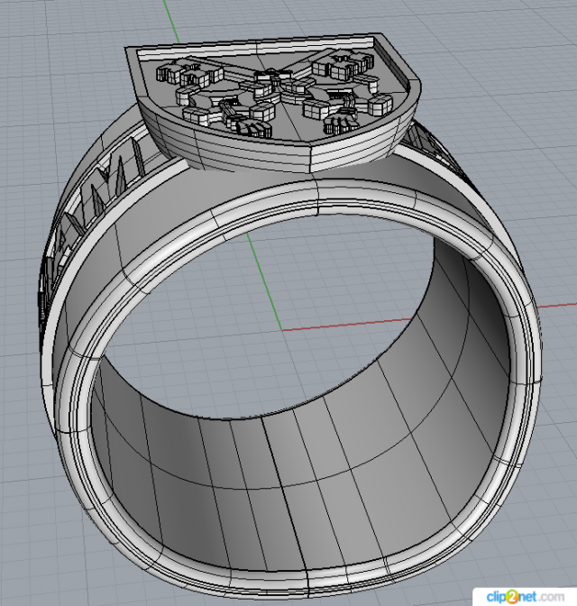 ring ad majorem dei gloriam 3D Model .c4d .max .obj .3ds .fbx .stl .blend