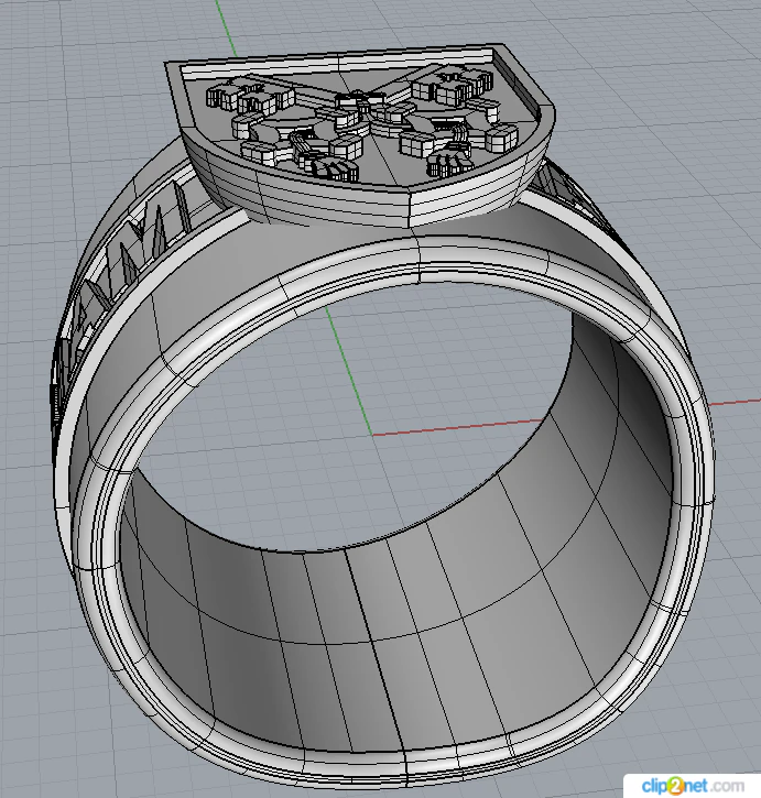 ring ad majorem dei gloriam 3D Model .c4d .max .obj .3ds .fbx .stl .blend 