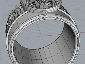 ring ad majorem dei gloriam Model 3D