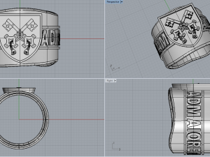 ring ad majorem dei gloriam Modèle 3D