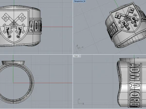 ring ad majorem dei gloriam 3D Model