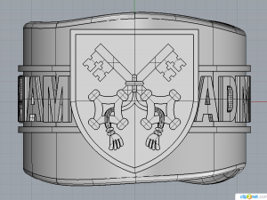 ring ad majorem dei gloriam Modèle 3D