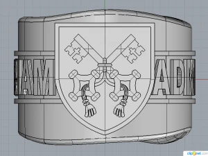 ring ad majorem dei gloriam 3D Model