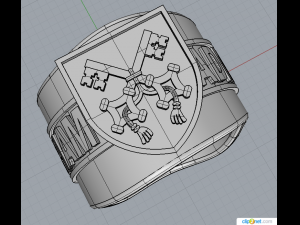 ring ad majorem dei gloriam Modèle 3D
