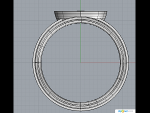 ring ad majorem dei gloriam Modèle 3D