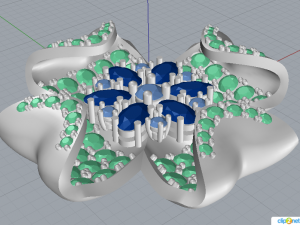 jewelry flower Modelo 3D